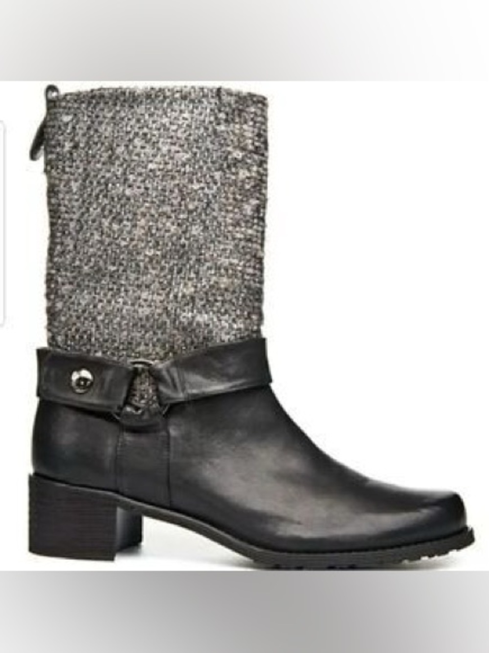 Stuart Weitzman mid-calf moto boots. EUC SIZE 7.
